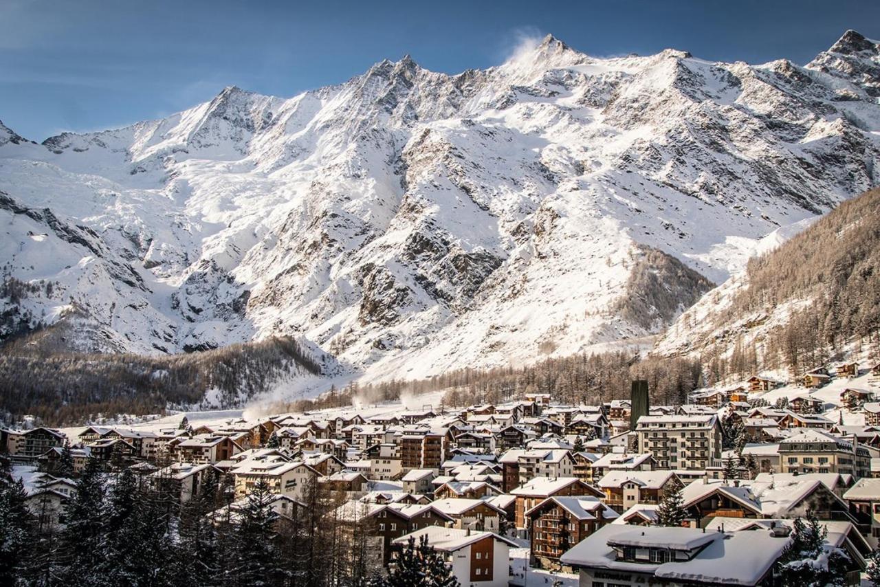 Helles, Chalet-Stil Apartment Mit Allalinblick Saas-Fee Eksteriør bilde