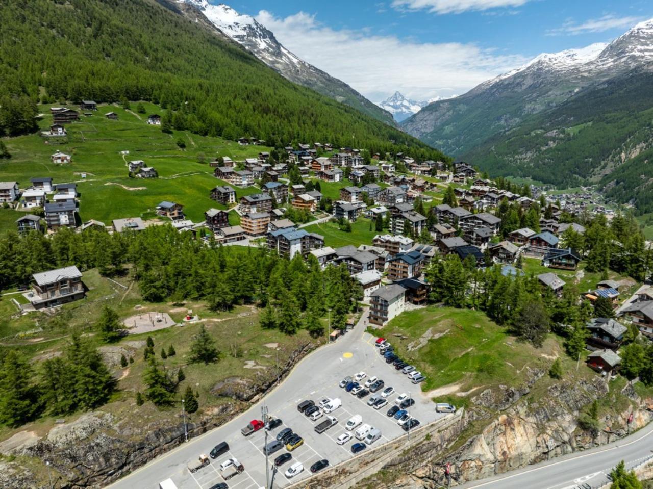 Helles, Chalet-Stil Apartment Mit Allalinblick Saas-Fee Eksteriør bilde