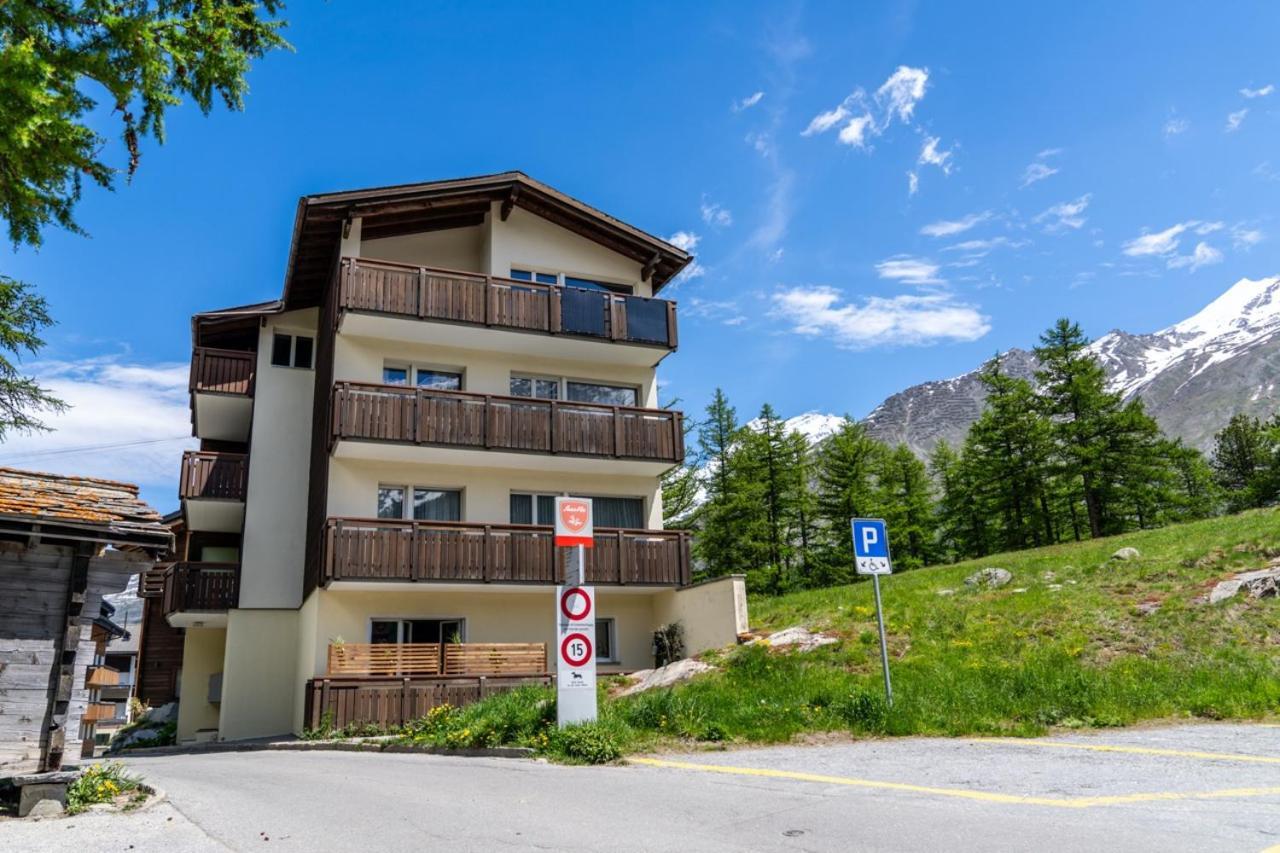 Helles, Chalet-Stil Apartment Mit Allalinblick Saas-Fee Eksteriør bilde